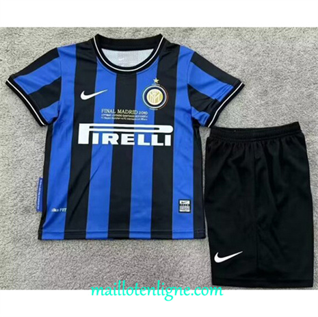 Thai Maillot Retro Inter Milan Enfant Domicile 2010-11