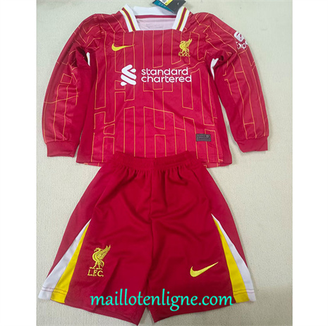 Thai Maillot Liverpool Enfant Domicile Manche Longue 2024 2025 ligne248118