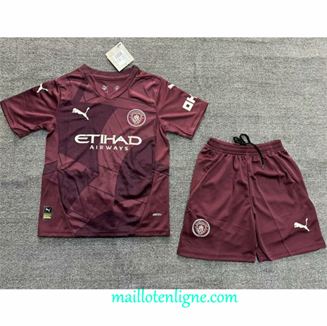 Thai Maillot Manchester City Enfant bordeaux 2024 2025 ligne248124