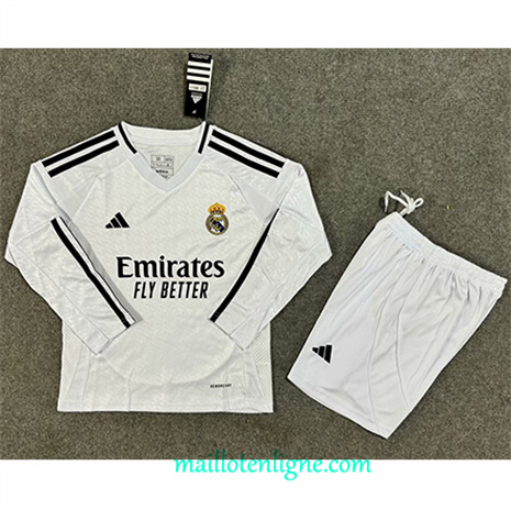 Thai Maillot Real Madrid Enfant Domicile Manche Longue 2024 2025 ligne248145