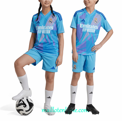 Thai Maillot Real Madrid Enfant Domicile Gardien de but 2024 2025 ligne248144