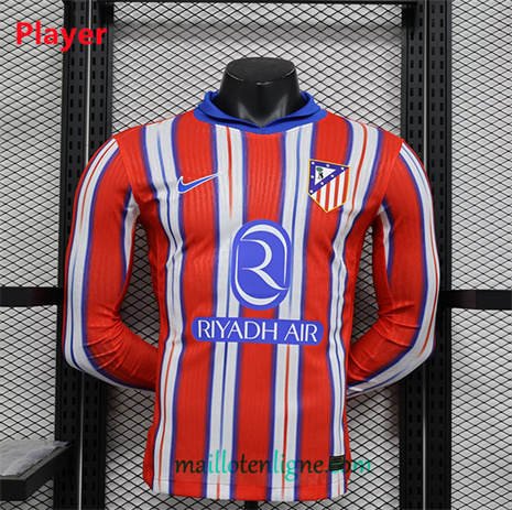 Thai Maillot Player Atletico de Madrid Domicile Manche Longue 2024 2025 ligne248177