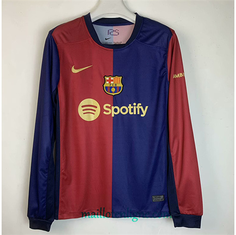 Thai Maillot Barcelone Domicile Manche Longue 2024 2025 ligne248178