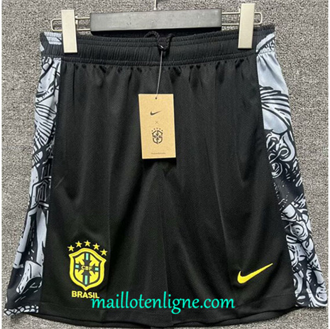 Thai Maillot Bresil Short Noir 2024 2025 ligne248431