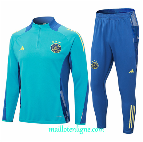 Thai Maillot Ensemble Ajax Survetement Bleu 2024 2025 ligne248449