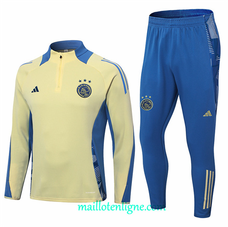 Thai Maillot Ensemble Ajax Survetement Jaune 2024 2025 ligne248450