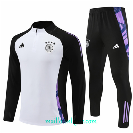 Thai Maillot Ensemble Allemagne Survetement Blanc 2024 2025 ligne248457