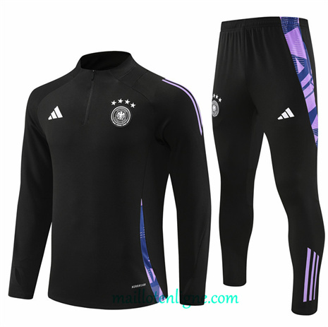 Thai Maillot Ensemble Allemagne Survetement Noir 2024 2025 ligne248461