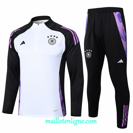 Thai Maillot Ensemble Allemagne Survetement Blanc 2024 2025 ligne248458