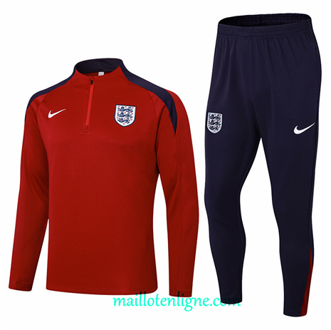 Thai Maillot Ensemble Angleterre Survetement Rouge 2024 2025 ligne248471