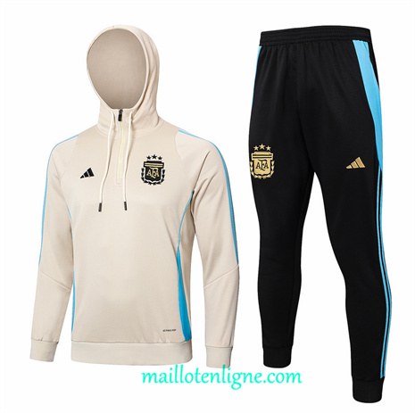 Thai Maillot Ensemble Argentine Survetement à Capuche Jaune 2024 2025 ligne248480