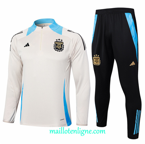 Thai Maillot Ensemble Argentine Survetement Jaune 2024 2025 ligne248478