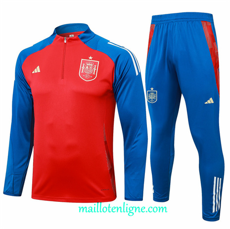 Thai Maillot Ensemble Espagne Survetement Rouge 2024 2025 ligne248530