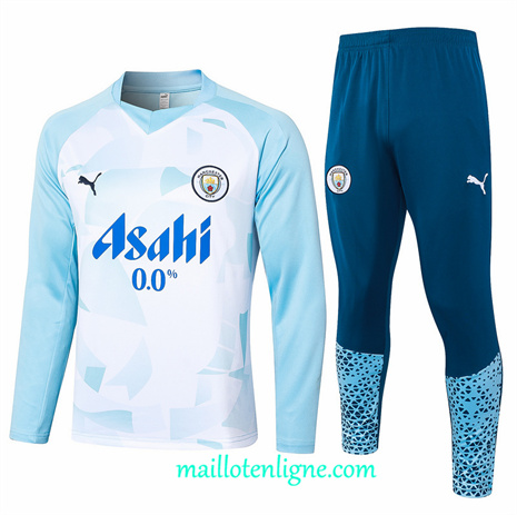 Thai Maillot Ensemble Manchester City Survetement Bleu 2024 2025 ligne248568