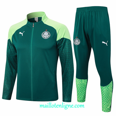 Thai Maillot Ensemble Palmeiras Veste Survetement Vert 2024 2025 ligne248578