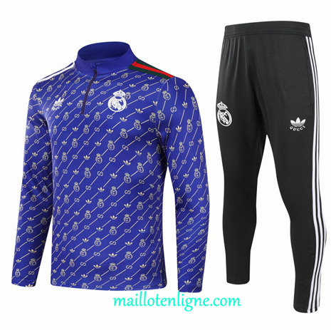 Thai Maillot Ensemble Real Madrid Survetement Violet 2024 2025 ligne248619