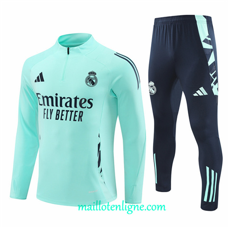 Thai Maillot Ensemble Real Madrid Survetement bleu ciel 2024 2025 ligne248613