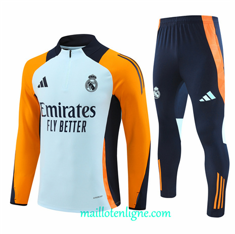 Thai Maillot Ensemble Real Madrid Survetement Bleu 2024 2025 ligne248612