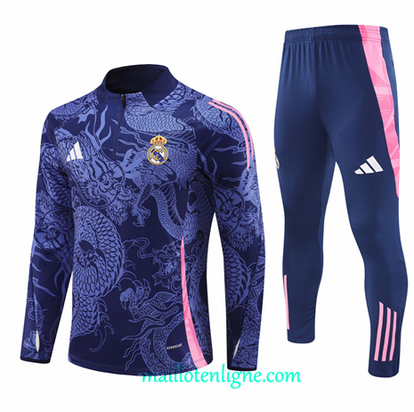 Thai Maillot Ensemble Real Madrid special Survetement Bleu Marine 2024 2025 ligne248603