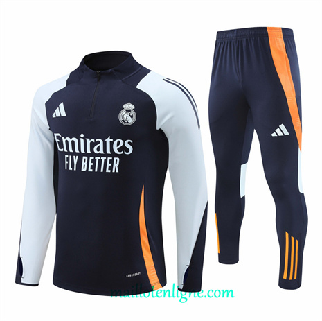 Thai Maillot Ensemble Real Madrid Enfant Survetement Bleu Marine 2024 2025 ligne248685