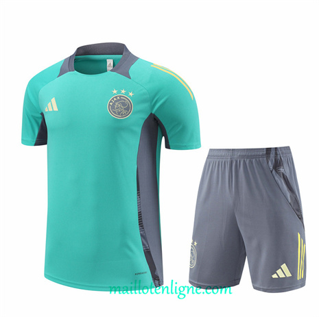 Thai Maillot Ensemble Ajax + Short Training Vert 2024 2025 ligne248696