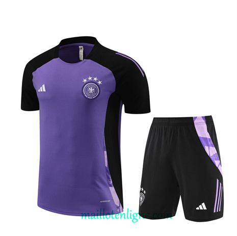 Thai Maillot Ensemble Allemagne + Short Training Violet 2024 2025 ligne248705