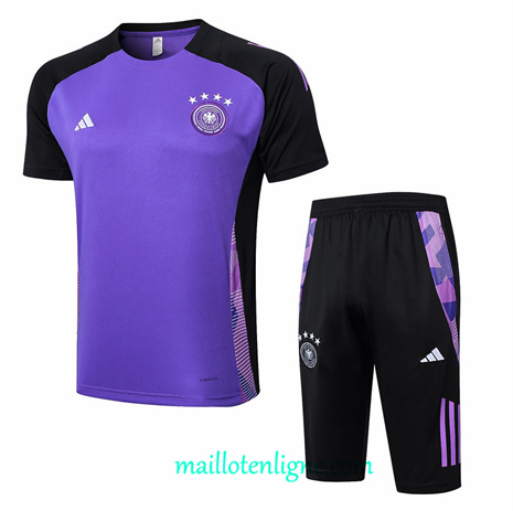 Thai Maillot Ensemble Allemagne + Short Training Violet 2024 2025 ligne248707