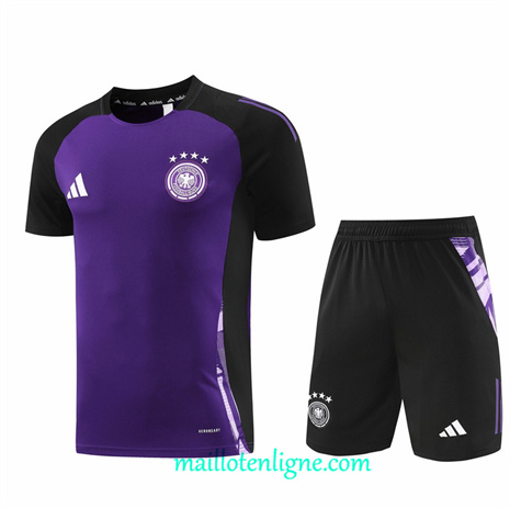 Thai Maillot Ensemble Allemagne + Short Training Violet 2024 2025 ligne248708