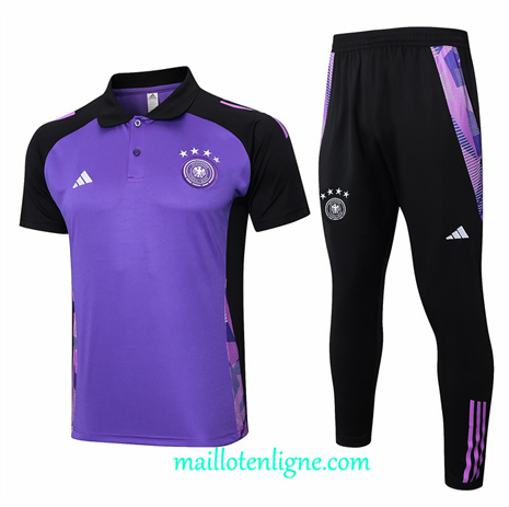 Thai Maillot Ensemble Allemagne Polo Training Violet 2024 2025 ligne248715