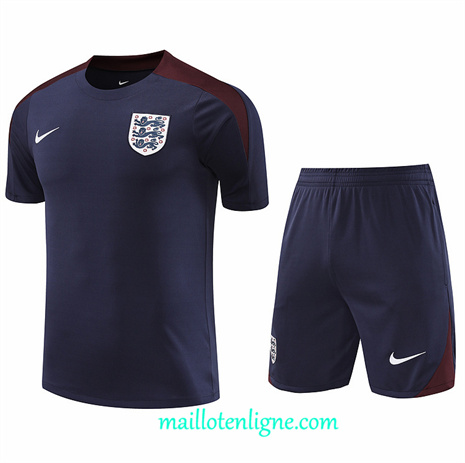 Thai Maillot Ensemble Angleterre + Short Training bleu marine 2024 2025 ligne248721