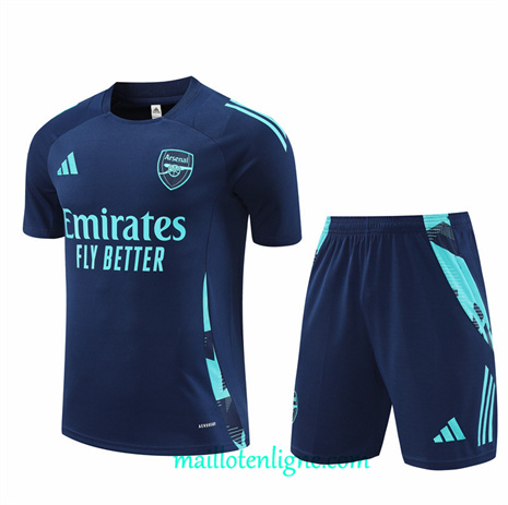 Thai Maillot Ensemble Arsenal Enfant + Short Training Bleu Marine 2024 2025 ligne248749