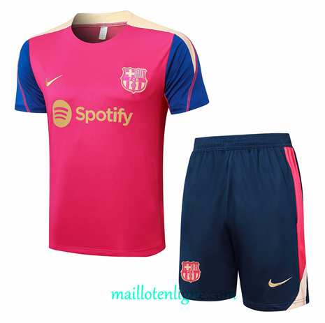 Thai Maillot Ensemble Barcelone + Short Training Rose 2024 2025 ligne248761