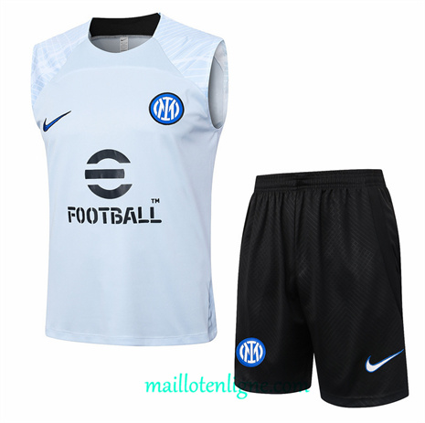 Thai Maillot Ensemble Inter Milan Debardeur Training Bleu 2024 2025 ligne248818