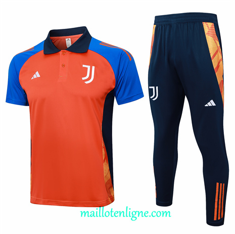 Thai Maillot Ensemble Juventus polo Training Orange 2024 2025 ligne248835