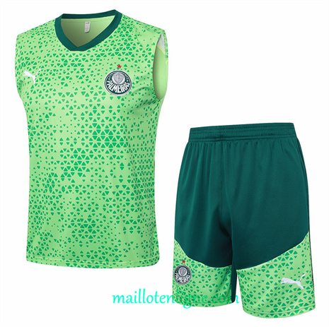 Thai Maillot Ensemble Palmeiras Debardeur Training Vert 2024 2025 ligne248851