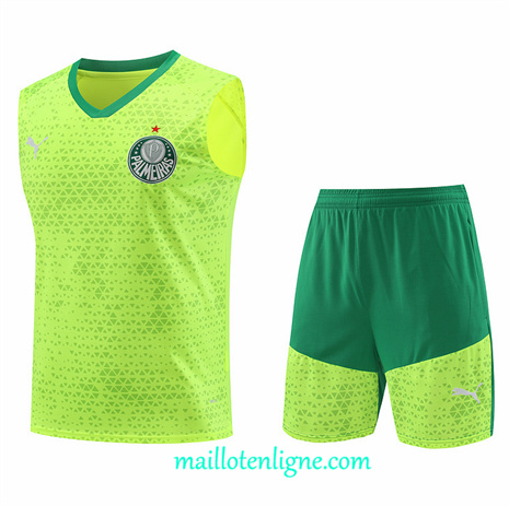 Thai Maillot Ensemble Palmeiras Debardeur Training Jaune 2024 2025 ligne248850