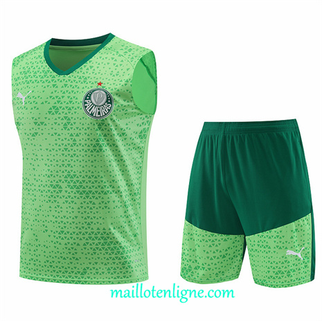 Thai Maillot Ensemble Palmeiras Debardeur Training Vert 2024 2025 ligne248853