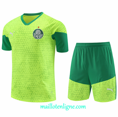 Thai Maillot Ensemble Palmeiras + Short Training Jaune 2024 2025 ligne248845