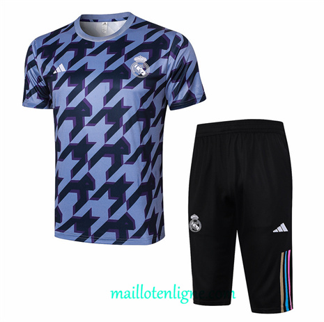 Thai Maillot Ensemble Real Madrid + Short Training Gris 2024 2025 ligne248892