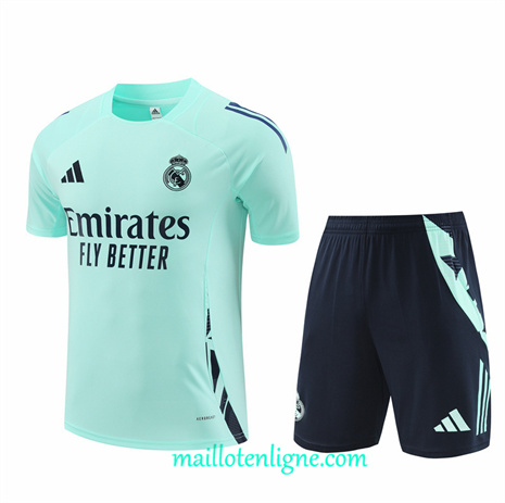 Thai Maillot Ensemble Real Madrid + Short Training bleu ciel 2024 2025 ligne248891