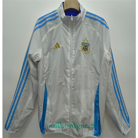 Thai Maillot Réversible Coupe vent Argentine Blanc 2024 2025 ligne248916