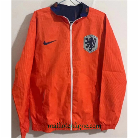 Thai Maillot Réversible Coupe vent Pays-Bas Orange 2024 2025 ligne248926