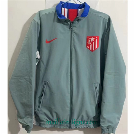 Thai Maillot Réversible Coupe vent Atletico de Madrid bleu ciel 2024 2025 ligne248934