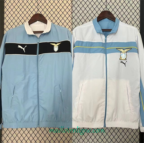 Thai Maillot Réversible Coupe vent Lazio Bleu 2024 2025 ligne248941